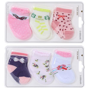 Calzini per Neonati in Cotone <span class=keywords><strong>a</strong></span> <span class=keywords><strong>Righe</strong></span> e Pois con Simpatici Cartoni Animati per Bambini e Bambine - Vendita all'Ingrosso - Product Image 4