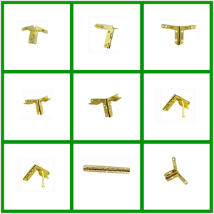 De oro brillante L bisagra <span class=keywords><strong>para</strong></span> caja de joyería de madera - Product Image 6