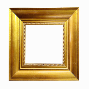 Cornice <span class=keywords><strong>da</strong></span> Parete Grande in Legno di Pino Ecologico Fatta a Mano con Foglia d'Oro e Stampa in Rilievo Stile Retrò Europeo - Product Image 1