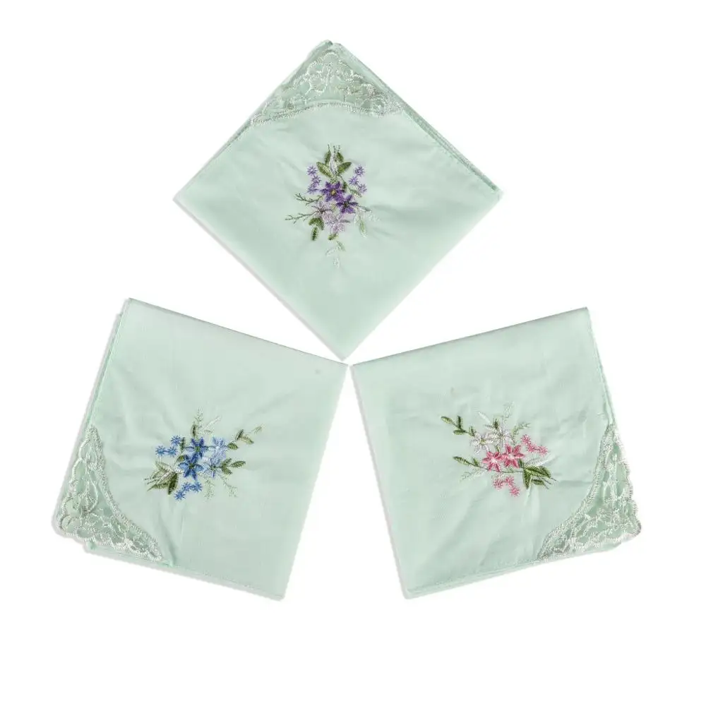 Embroidered Lace Handkerchief