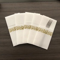 Serviette de cocktail personnalisée avec logo Sentez-vous comme du papier Airlaid lin pour Bar Desert Shop