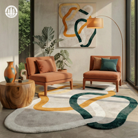 Wholesale Modern Luxury Living Room Area Rugs Sale Full Size Waterproof Eco-Friendly Hand Tufted PET Friendly Customizable