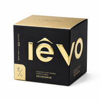 Carton pliable cosmétique noir personnalisé de qualité supérieure avec logo en relief doré pour l'emballage des soins de la peau