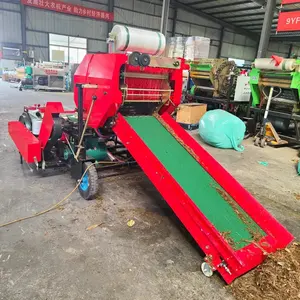 Top sale combined silage baler wrapper machine silage baler cutting and packing wrapping machine for farm