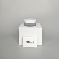 Contenants vides pour gommage corporel, pot de 100 ml (4 oz) et 120 ml (8 oz), pot en plastique PET de luxe vide pour crème corporelle avec couvercle blanc