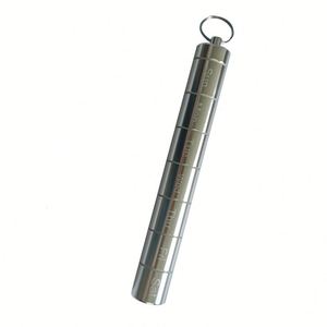 Weekly Pill Organizer <b>Aluminum</b> Holder 7 Day Small <b>Container</b> Metal Case for Travel (colorful Silver Black) - Product Image 4