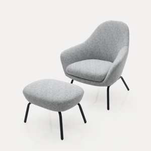 Modern Design Lounge Chair with Footrest Metal Frame Linen Fabric Leisure Chair <strong>Armchair</strong> for Living Room Hotel Bedroom <strong>Rest</strong> - Product Image 5