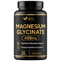 Suplemen Permen Kunyah SYC BIO Magnesium Glycinate untuk Kesehatan & Vitalitas Sehari-hari, 60 Permen Kunyah Bebas Gula, Label Pribadi ODM