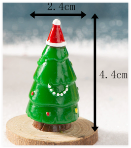 Home Decoration Desk Table Top 3D Diy <strong>Snow</strong> <strong>Ball</strong> Mini Tree Miniature Ornament Xmas Decoration Trees Resin Christmas Figurine Toy - Product Image 4