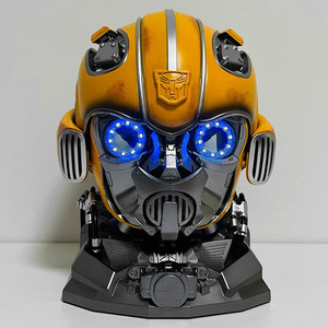 <span class=keywords><strong>Casque</strong></span> <span class=keywords><strong>Bumblebee</strong></span> réaliste avec éclairage, interchangeable, pour cosplay - Product Image 2