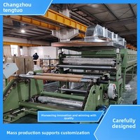 Machine de lamination à sec Tengtuo Machinery, automatique, pour la menuiserie, haut de gamme, automatisation de haut niveau, améliore l'efficacité, qualité supérieure