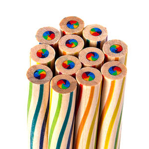 Para <span class=keywords><strong>Amazon</strong></span> 7-Color Core Rainbow Magic Pencil Multi-Color Gradient Colors Lápices de colores Creative Mixed Magic Colors para el arte - Product Image 3