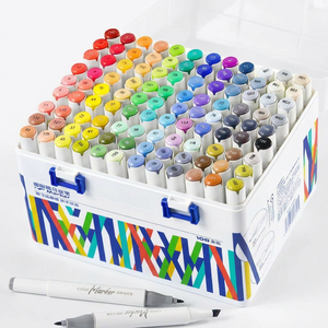 Set di Pennarelli Artistici a Doppia Punta con Inchiostro Permanente, Marcatori ad Alcool di Lunga Durata per <span class=keywords><strong>Disegno</strong></span> e Colorazione, Fornitura Diretta dalla Fabbrica STA - Product Image 1