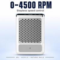 Aspirateur à poussière pour ongles sans fil rechargeable 80W |   Aspirateur LCD avec filtre lavable |   Collecteur de poussière pour salon de manucure