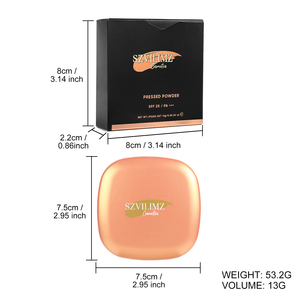 Eigenmarke Make-up 6 Farben wasserdichtes gepresstes Pulver volle Abdeckung Ölkontrolle gepresstes Pulver - Product Image 6