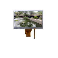 Layar LCD TFT 7 inci kualitas tinggi modul Panel sentuh IPS RGB 40pin 800x480 800nits lampu latar FPC kustom TTL