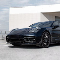 Couvre-prise d'air avant en fibre de carbone sèche de haute qualité pour Porsche Panamera 971 GTS 2021-2023