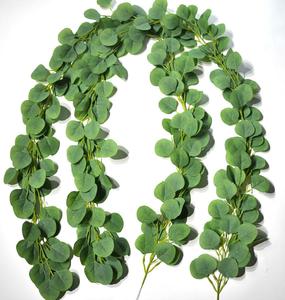 Gran oferta de hojas de eucalipto, vid verde, hojas de sauce artificiales baratas, guirnalda colgante para el jardín del hogar - Product Image 3