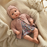 Poupée Bébé Fille Réaliste Interactive avec Fonction Parlante, en Vinyle Souple, Simulation de Nouveau-né, Jouet pour Enfants, Cadeau de Fêtes