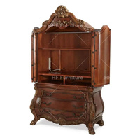 Antike amerikanische Schlafzimmer-Sets neues Design klassisches Bett-Set handgeschnitztes Holzmöbel handgefertigt für Schlafzimmer