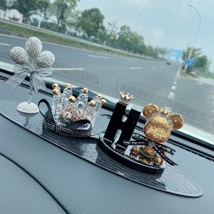 Creative Crown Car Perfume Ornament, Swan <b>Balloon</b> Interior Decoration, Beautiful and Cute Couple Car Fragrance - Product Image 2