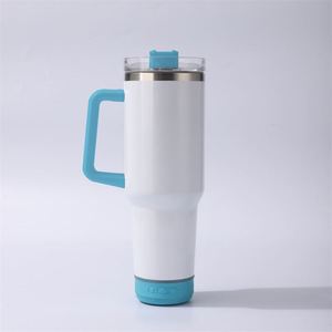 Mug à bière isotherme en acier inoxydable avec audio Bluetooth - Tasse de voiture sous vide de 40 oz, pailles de fête incluses - Product Image 4