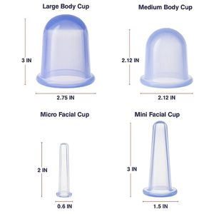 4 Ventosas <span class=keywords><strong>de</strong></span> Silicona <span class=keywords><strong>de</strong></span> Grado Alimenticio Ecológicas para Masaje Corporal y <span class=keywords><strong>Facial</strong></span>, Alivio del Dolor, Terapia Muscular y Cuidado <span class=keywords><strong>de</strong></span> la Piel - Marca STEVE - Product Image 2