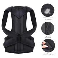 Ceinture de soutien lombaire renforcée pour correction de posture, gilet orthopédique réglable, sangle de soutien dorsal, attelle de soutien pour épaules et colonne vertébrale, et soutien cervical