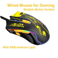 Ratón para Juegos Free Drive Pressure Gun - 8 Botones, Recargable por USB, Sensor Óptico con Cable para Portátil/PC