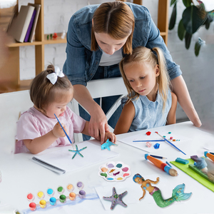 Juego de pintura de <span class=keywords><strong>sirena</strong></span> DIY | Kit de manualidades y artes creativas con pinturas de perlas, mapa de escena del océano | Regalo de juguete educativo <span class=keywords><strong>para</strong></span> niñas - Product Image 2