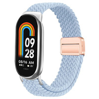Tali Jam Tangan Elastis Nilon Anyaman yang Dapat Disesuaikan, Pengganti Gelang Olahraga untuk Xiaomi Mi Band 10 9 8