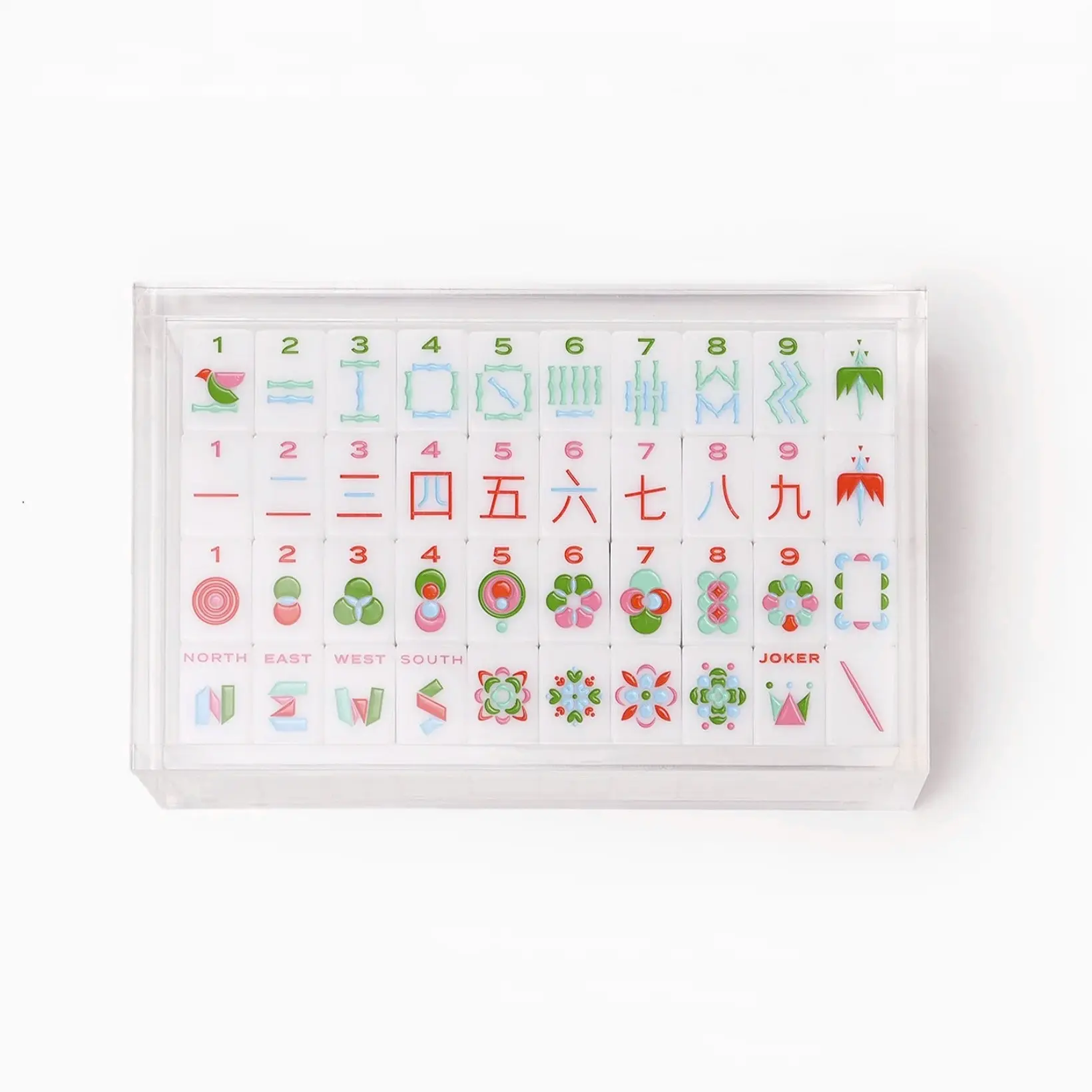 Meja Kopi Plexiglass Mahjong Tile Collection Cube Case Gratis Gelembung Tepi Kotak Display Akrilik untuk Mahjong