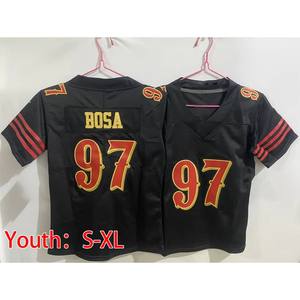 Camiseta de fútbol americano 97 Bosa 85 George Kittle 13 Brock Purdy 23 Christian McCaffrey San Francisco Rivalries Youth Jersey - Product Image 5