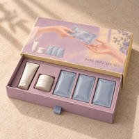 Boîte cadeau coulissante mate personnalisée avec logo, emballage cosmétique de luxe en carton rigide