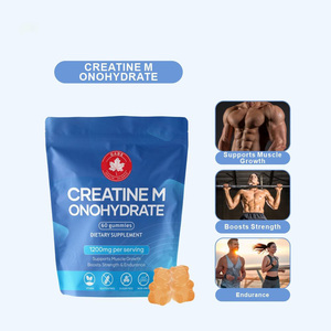 Gomitas de Monohidrato de Creatina para el Crecimiento Muscular en Adultos - Certificación Halal, 2g por Dosis, Botella de 60 Unidades, Suplementos al por Mayor de Marca Privada - Product Image 1
