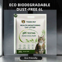 Pemantau Kesehatan Kucing, Pasir Silika Gel Indikator pH, Perubahan Warna, Tes Urine, Pasir Kucing OEM ODM Langsung dari Pabrik