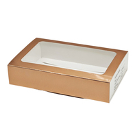 Boîtes cadeaux personnalisées en papier biodégradable pour chocolats, bonbons et desserts, avec tiroir coulissant et manchon.