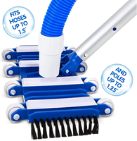 Tête de brosse pour aspirateur de piscine ABS, nettoyeur manuel à aspiration robuste, équipement d'élimination des algues, outils d'entretien et de nettoyage de piscine