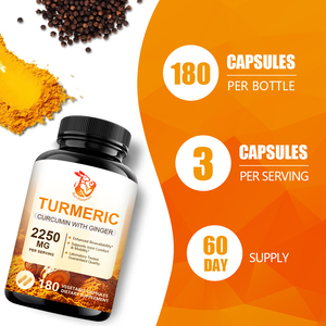Capsules de curcuma Wellbody OEM/ODM pour soutenir le confort et la mobilité des articulations, extrait de curcumine, complément alimentaire à base de plantes - Product Image 5