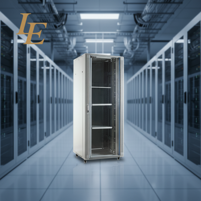 Server Cabinet 19 Inch 42U Data Server Network Cabinet Server Rack With Decoration Bar