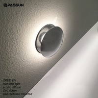 Lampe d'escalier LED encastrée 1W, mini lèche-mur LED