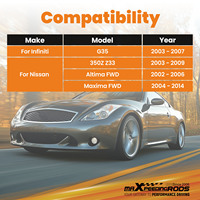 MaXpeedingrods Adjustable Rear Camber Arm + Toe Traction Alignment untuk Nissan Infiniti G35 Z33 350Z 2003 Baja