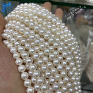 7-8mm AAAAA real genuino agua dulce perla cultivada agua dulce al por mayor río cultivado natural perla suelta hebra - Product Image 4