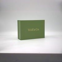 Caja Cuadrada de Cartón Rígido Personalizada, Ecológica, Biodegradable, Hecha con Materiales Reciclados, con Recubrimiento UV, Laminado Mate y Relieve de Esponja