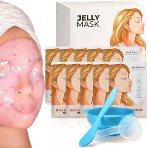 Masque en poudre de gelée de caoutchouc peel-off à la rose naturelle biologique 2025, masque facial individuel en poudre, masque en gelée de perle - Product Image 1