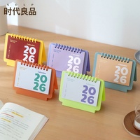 Mini Calendrier 2026 : Bloc-notes Décoratif Créatif et Minimaliste pour Bureaux