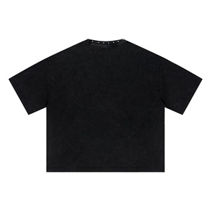 เสื้อแขนสั้นผ้าฝ้ายแท้ทรงหลวมสไตล์เรโทรคุณภาพสูงแบบใหม่สำหรับฤดูร้อน ระบายอากาศได้ดี เหมาะสำหรับใส่ลำลองแนวสตรีท - Product Image 5
