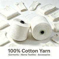 Manufacturer Direct Eco-Friendly Raw White 40s Compact Spin Combed 100% Cotton Yarn for Knitting Weaving