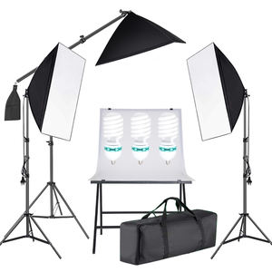 Attrezzatura Fotografica con <span class=keywords><strong>Tavolo</strong></span> da <span class=keywords><strong>Still</strong></span> <span class=keywords><strong>Life</strong></span> 60x100cm e Set di 3 Softbox <span class=keywords><strong>per</strong></span> Studio Fotografico - Product Image 6