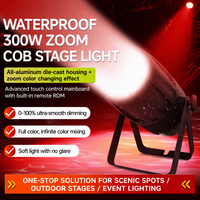 Projecteur LED RGBW étanche 300W avec zoom et lumière douce pour les projets d'éclairage de scène professionnelle et de théâtre en plein air
